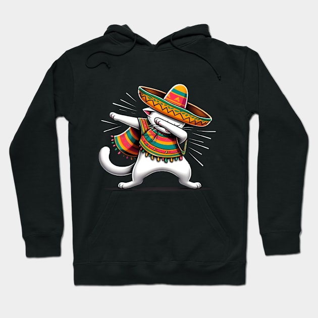 Cinco De Mayo Funny Mexican Cat Sombrero Poncho Hoodie by justingreen